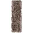 thumbnail image 6 of SAFAVIEH Paris Darwin Plush Polyester Shag Runner Rug, Sable, 2'3" x 12', 6 of 11