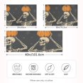 thumbnail image 2 of Yayeee Pillowcase Queen Size Set of 2 Satin Wrinkle Resistant Pillow Case, Halloween Skeleton Moon, 2 of 7