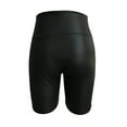thumbnail image 7 of Women's High Waist Leather Shorts Booty Hot Pants PU Leather Shorts Leggings Club Shorts for Women, 7 of 7