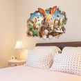 thumbnail image 3 of Happy Easter Wall 3D Bunny Wall Easter Eggs Wall Stickers Large Rabbit Wall Decals Removable Cute Bunny Wall Stickers Cartoon Bunny Wall Decals for Kids Stickers Toddlers Skateboarding Stickers Pack, 3 of 6