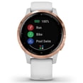 thumbnail image 4 of Garmin vívoactive® 4S Rose Gold Stainless Steel Bezel with White Case and Silicone Band, 4 of 9