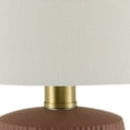 thumbnail image 5 of Livabliss Leipzig Rustic Accent Table Lamp, 20-inch, Brick with White Shade, 5 of 5