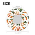 thumbnail image 3 of Carrot Pattern Daucus Shower Cap, Reusable Bath Hair Hat for all Hair Lengths Hair Cover with Elastic Band Double Waterproof Layers Bathing Hat, 3 of 5