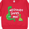 thumbnail image 3 of Inktastic My Grandpa Loves Me Dinosaur Toddler Sweatshirt, 3 of 4