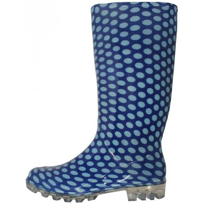 Red And Blue Polka Dot Women's Boots