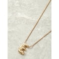 thumbnail image 3 of No Boundaries Goldtone Initial Bubble Letter Necklace, 1 Piece, Letter E, 3 of 3