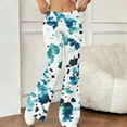 thumbnail image 7 of Cutuoiiu Womens Fashion Floral Print Flared Pants with Elastic Waist for Workout and Daily Wear Gift, 7 of 7