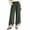 Green, variant on Womens Winter Casual Velvet Lace Palazzo Pants Elastic Waist Straight Wide Leg Travel Lounge Pants with Pockets