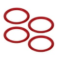 thumbnail image 1 of Anillos de Decoración del Tablero de Ventilación de AC de 4 Pcs para Toyota Tundra 2014-2021, Decoración del Anillo de Cubierta de Ventilación de Aire Acondicionado de Plástico Rojo, 1 of 6