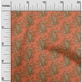 thumbnail image 2 of oneOone Polyester Spandex Orange Fabric Asian Paisley Sewing Craft Projects Fabric Prints By Yard 56 Inch Wide, 2 of 4