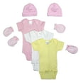 thumbnail image 1 of Bambini Newborn Baby Girls 7 Pc Layette Baby Shower Gift Set, 1 of 2