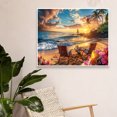 thumbnail image 3 of JYLMOOD Paint by Numbers for Adults Kits, DIY Easy Painting by Numbers for Gift Home Wall Decoration 20x16in without Frame-Seaside, 3 of 5