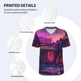 thumbnail image 3 of KLL Western Style Dinosaur for Men's Baseball Shirts,Short Sleeve Casual Shirts Button Down Shirt for Men Beach Summer Wedding Shirt-3X-Large, 3 of 7