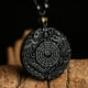 thumbnail image 2 of Collar de obsidiana natural, amuleto de la suerte, colgante de protección con cadena de cuentas ajustable, talismán de cristal negro, joyería espiritual, regalo, 2 of 5