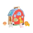 thumbnail image 3 of Casa clasificadora de formas, bloques de madera, interactiva, clasificación de formas de animales para niños, juguete de emparejamiento para niños de, 3 of 9
