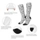 thumbnail image 3 of Fotbe Black Footprints Calcetas Divertidas Estampadas para Hombre y Mujer, Calcetas de Algodón hasta la Rodilla para Caminar, Correr, Enfermería y Embarazo, 3 of 6