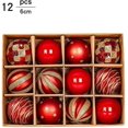 thumbnail image 3 of Bola de Decoración de Árbol de Navidad Juego de Bolas de Navidad 6cm12 Piezas Bola de Plástico para Enchapado de Navidad Navidad, 3 of 5