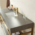 thumbnail image 3 of Funes 60" Single Sink Bathroom Vanity in Brushed Gold Frame Gray Top No Mirror, 3 of 8