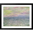 thumbnail image 2 of Art.com On the High Seas, Sunset at Pourville Giclee Print by Claude Monet, Black Frame Wall Art, 40" x 32", 2 of 4