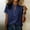 Navy, variant on QUNYINEY Green Womens Summer T Shirts Cute Short Sleeve Tops Casual Pullover Loose Fit Mock Neck Shirts