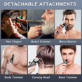 thumbnail image 3 of tondeuse Nez Et Barbe 6 En 1 Tondeuse Barbe Tondeuse Cheveux Professionnelle Pour Homme Avec Lame En T Rasoir Kit De Coupe De Cheveux Chauve 0 Mm, 3 of 5