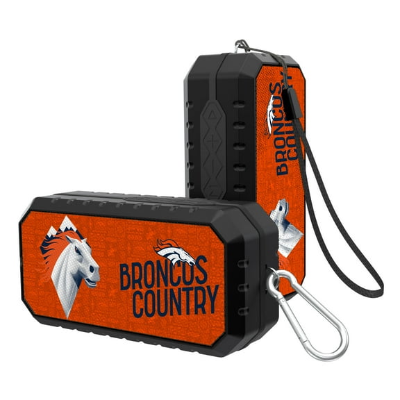 Keyscaper Black Denver Broncos Water Resistant Bluetooth Speaker