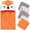 Fox(regular), variant on Unisex Hooded Baby Bath Towel for Newborn with 5 Baby Washcloths Animal Ultra Absorbent and Soft Cotton Hooded Bath Towel for Toddler Infant
