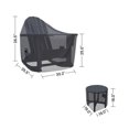 thumbnail image 3 of Covers & all Outdoor Adirondack Rocking Chair and Table Cover Set for Vineyard 3-Piece Patio Furniture, Water-Repellent UV-Resistant Polyester, 3 of 6
