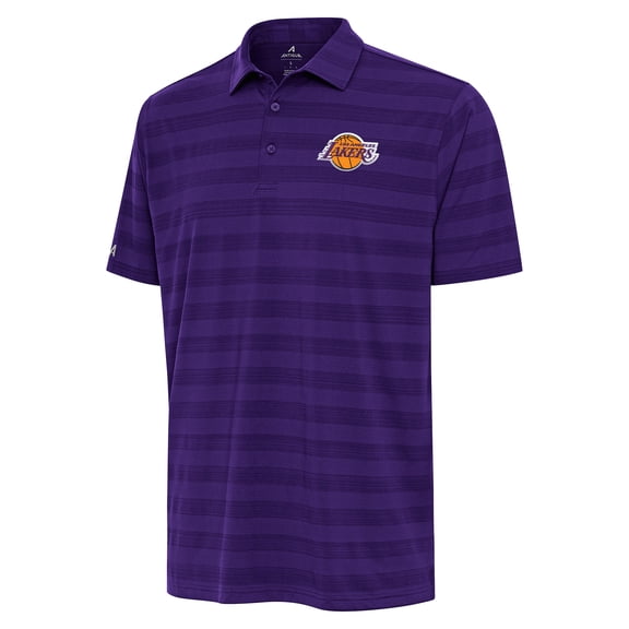 Men's Antigua Purple Los Angeles Lakers Tunnel Polo