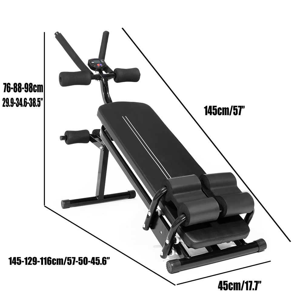 Abdominal Trainer Weight Bench Sit up Bench Ab Abdominal Crunch Ab Trainee Abdominal Exercise Equipment  Home Gym Lifting Training Leg Exercise Fitness Weight Bench for Abdominal Muscles Build - image 3 of 8