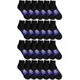 thumbnail image 3 of Mens & Womens Quarter Ankle Socks, Cotton, Cheapest Ankle Sock, Donation Homeless, Light weight Bulk Wholesale (72 Pairs Mens Black), 3 of 5