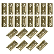 24Pack 2x1 Inch Door Hinges Non-Mortise No-Noise Plating, Bronze