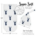 thumbnail image 5 of Woodland Deer Navy White Baby Cocoon and Beanie Hat Set by Sweet Jojo Designs, 5 of 6