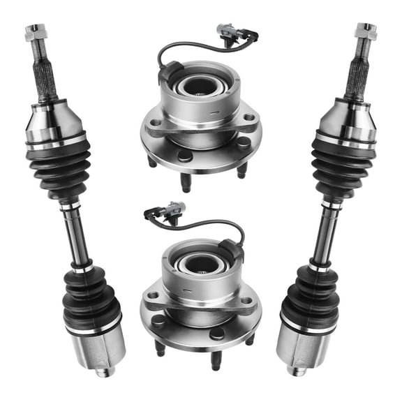 AutoShack Front Wheel Bearing Hubs CV Axles Kit Pair Replacement for 2005-2010 Chevrolet Cobalt FWD 2006-2011 Chevrolet HHR FWD 2005-2007 Saturn Ion FWD 5-Lug 5 HUB010400356