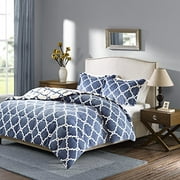 Sleep Philosophy True North Peyton Reversible Plush Comforter Mini Set, King, Indigo