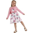 thumbnail image 3 of Usaibhir Toddler Girl Sleeveless Dresses and Long Sleeve Ruffle Cardigan 2 Piece Fall Outfits for 2-8T, 3 of 10
