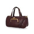 thumbnail image 2 of Free Assembly Women's Faux Leather Frame Satchel Handbag, Chianti, 2 of 5