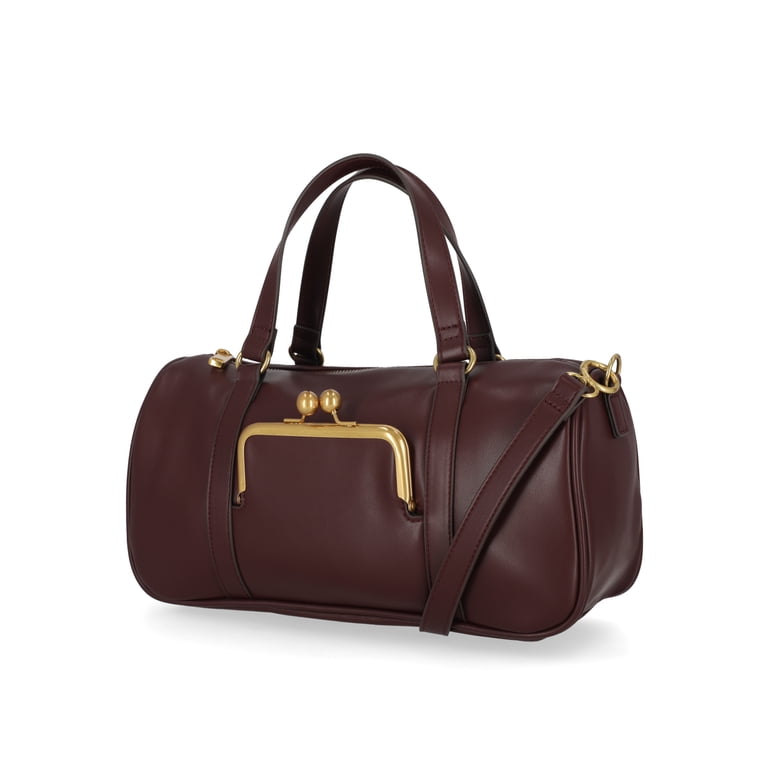 Free Assembly Women's Frame Satchel Handbag, Chianti photo 2