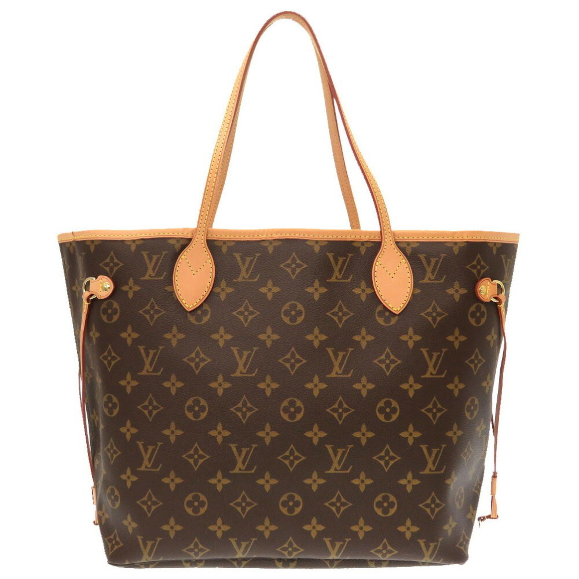 Authentic Louis Vuitton Neverfull MM Monogram M40156 No Adjust Strap Tote  ALA588