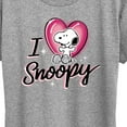 thumbnail image 3 of Peanuts - I Heart Snoopy - Women's Short Sleeve Graphic T-Shirt, 3 of 6