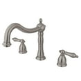 thumbnail image 1 of 8 Inch -18 Inch Widespread Roman Tub Filler - Satin Nickel, 1 of 1