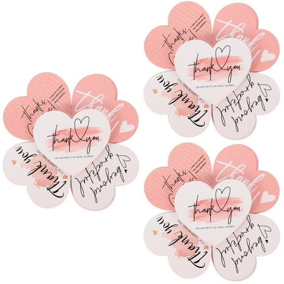 MLINS 450 pcs  Present Tags Heart Shaped Thank You Tags Label Gift Favors Bags Tags