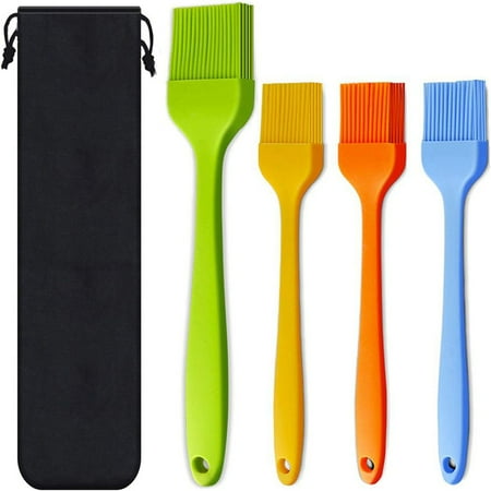 

EASTIN Basting Brushes Silicone for Kitchen Grill Pastry Brush 4pcs Multicolor