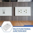 thumbnail image 3 of WRISTBIQUE American Design Single Gang Surface Mount Electrical Outlet Box White, 3 of 7