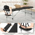 thumbnail image 6 of Costway 84" 2-Section Foldable Salon Spa Beauty Bed with Face Cradle Adjustable Height, 6 of 10
