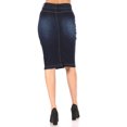 thumbnail image 2 of Fashion2Love Women's Juniors/Plus Size Elastic Waist Pull-On Stretch Denim Skirt, 2 of 6