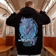 thumbnail image 5 of Sudadera con capucha con estampado gráfico de cazador de anime de otoño para hombre, sudaderas con capucha de gran tamaño a la moda de hip hop, sudaderas casuales divertidas Y2K, ropa de calle con cap, 5 of 5