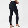 thumbnail image 3 of B Vertigo Davina Women's Mid-Rise Breathable Knee Patch Breeches with Phone Pockets, 3 of 8