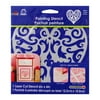 FolkArt 6" x 6" Heart Stencil, 1 Each