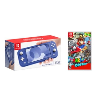 Nintendo Switch Lite Gaming Console in Blue with Mario Kart 8